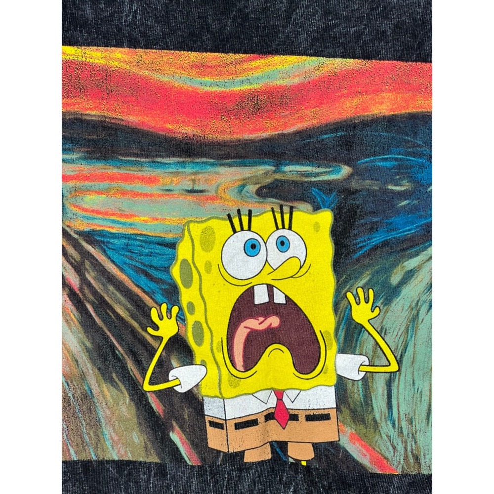 Spongebob Squarepants Black T SHIRT Authentic Licensed Unisex Size XS - Picture 2 of 6